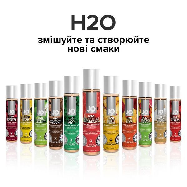 Лубрикант на водній основі System JO H2O &mdash; Watermelon без цукру, рослинний гліцерин ON0217 фото