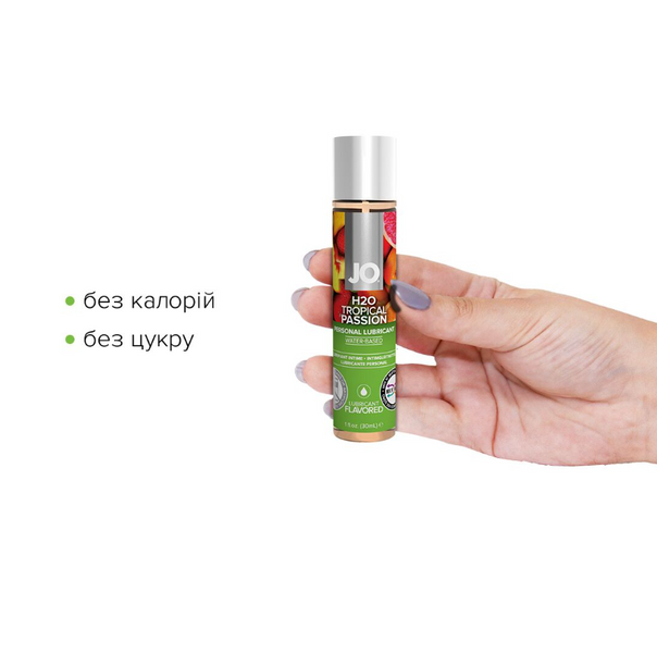 Лубрикант на водній основі System JO H2O &mdash; Tropical Passion без цукру, рослинний гліцерин ON0249 фото
