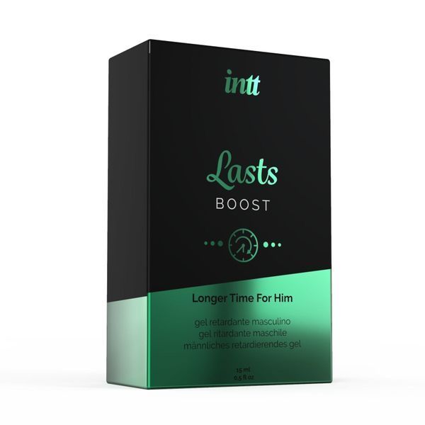 Пролонгатор для чоловіків Intt Lasts Boost (15 мл) з екстрактом гвоздики та м'яти ON0095 фото