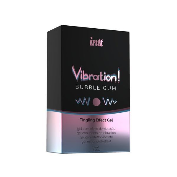 Рідкий вібратор Intt Vibration Bubble Gum (15 мл), густий гель, дуже смачний, діє до 30 хвилин ON0101 фото