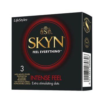 SKYN Intense Feel - безлатексні з пупирками - упаковка 3 шт ON0433 фото