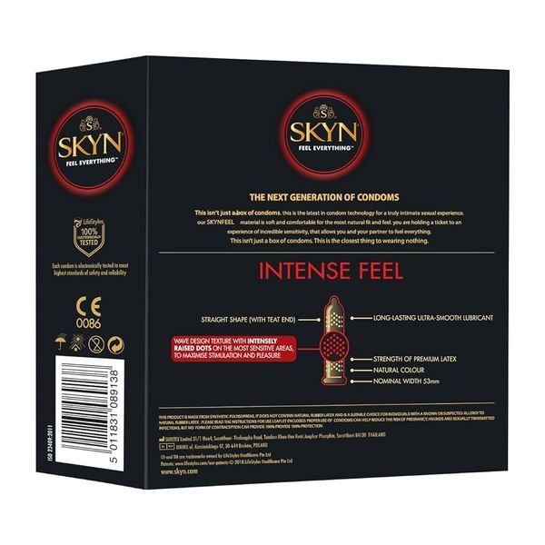 SKYN Intense Feel - безлатексні з пупирками - упаковка 36 шт ON0075 фото