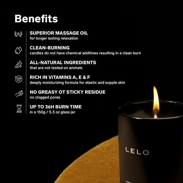 Масажна свічка LELO Vanilla & Creme de Cacao ON0695 фото