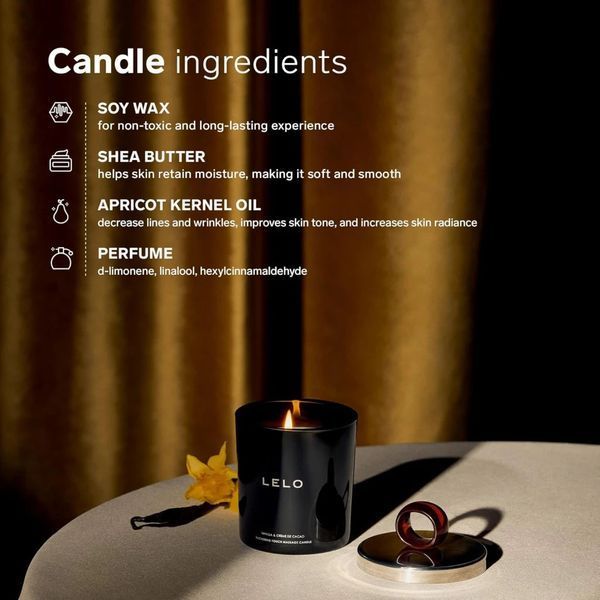 Масажна свічка LELO Vanilla & Creme de Cacao ON0695 фото