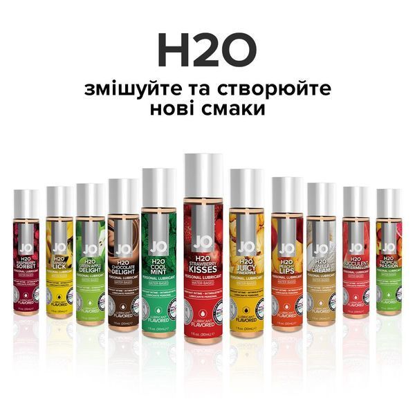 Лубрикант на водній основі System JO H2O &mdash; Strawberry Kiss без цукру, рослинний гліцерин ON0216 фото
